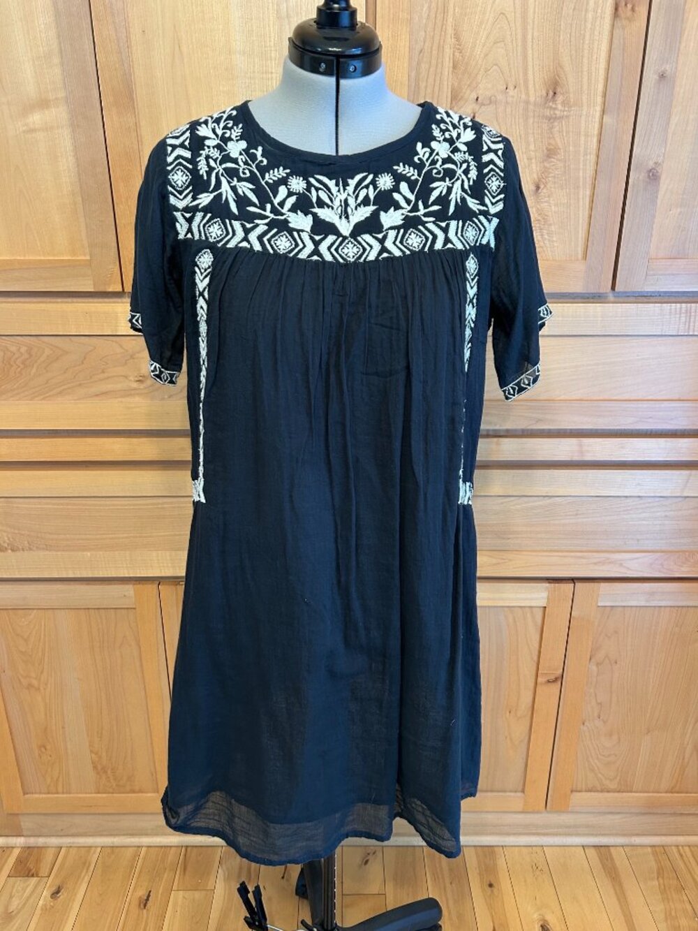 Embroidered Mini Dress/Tunic top